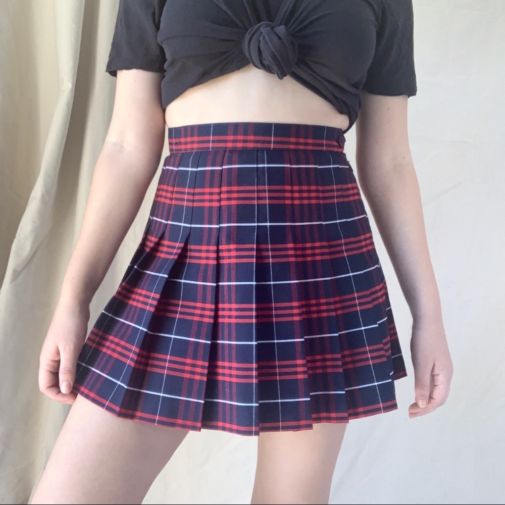 American Apparel Plaid Tennis Skirt (pre Gildan)
